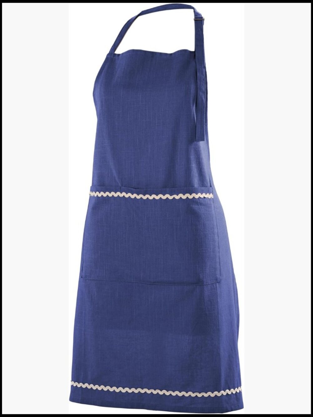 Cotton Chef Apron with Dual Pockets Adjustable Tie Multipurpose Kitchen